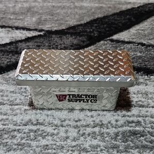 MINIATURE TSC DIAMOND-PLATE PATTERN COLLECTIBLE DISPLAY TOOL CHEST